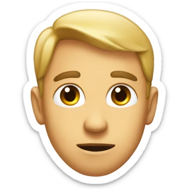 hear facing away but eyes looking straight at me sticker