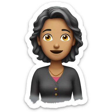 Una mujer sorprendida  sticker