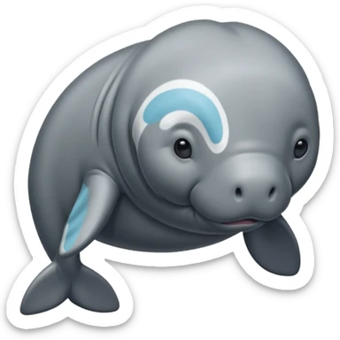 Manatee sticker