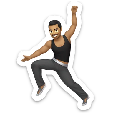 bachata dancer sticker