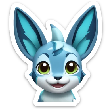 Glaceon smiling  sticker