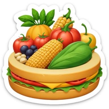 food agricultural sticker