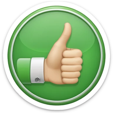 Make a plain green circle with a good sign sticker