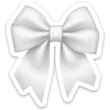 white bow sticker
