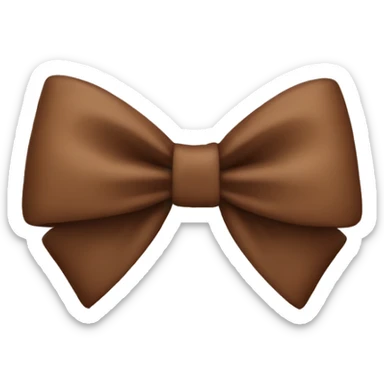 brown bow sticker