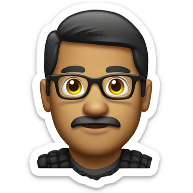 Cholo Mexican man with glasses sticker