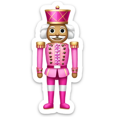 pink nutcracker  sticker