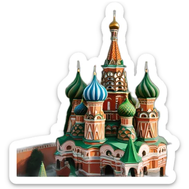 Saint basil cathedral sticker