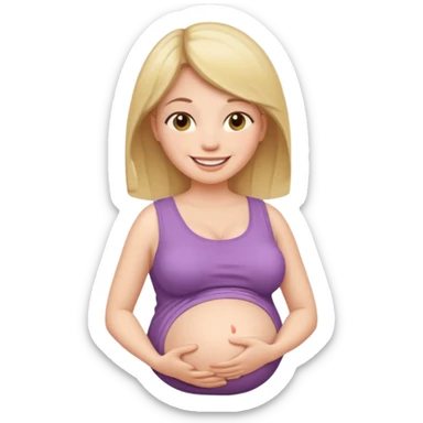 pregnant women sticker