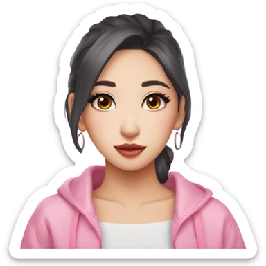Karina aespa asian kpop cute girl pink coquette sticker