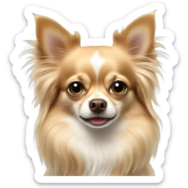 Long haired chihuahua  sticker