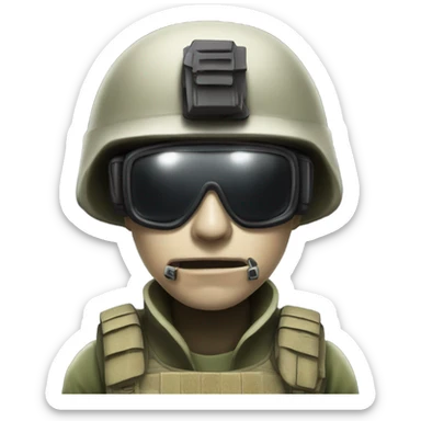 Ghost from call of duty.  sticker