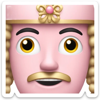 Light pink nutcracker sticker