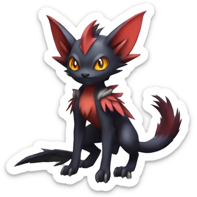 Noivern-Litten-Zorua full body sticker