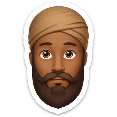 Guy with a really long beard sticker