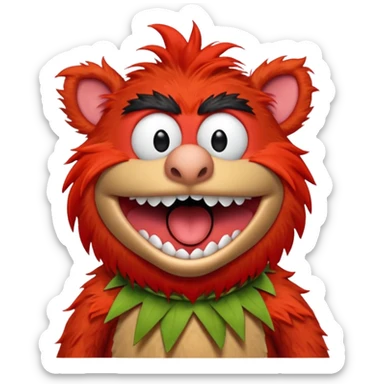 animal from the muppets sticker