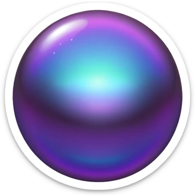 black and purple pearl sticker