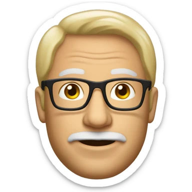 Mann mit Brille,  geheimratsecke  und total süß, 41 Jahre,  braunblond sticker