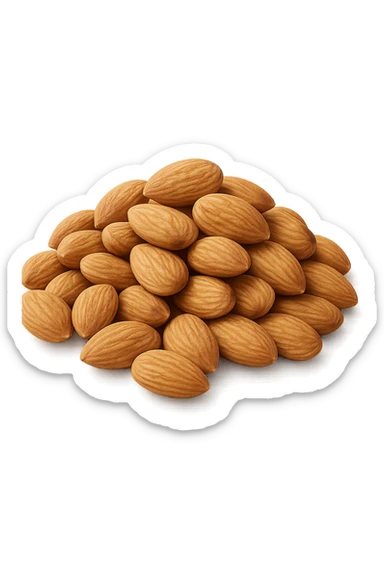 montagna di noci sbucciate, iperrealistici 4k sticker