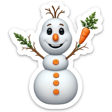 Olaf from the Frozen movie sticker