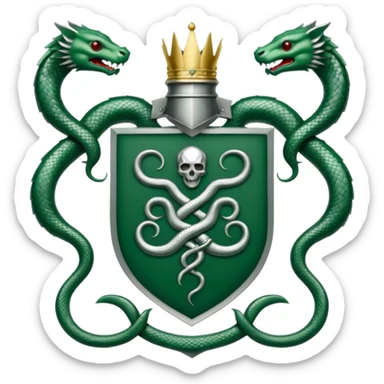 Malfoy manor coat of arms sticker