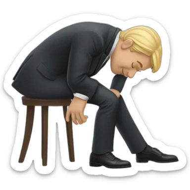 A gentleman - bowing out sticker