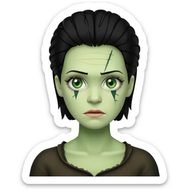 woman frankenstein sticker