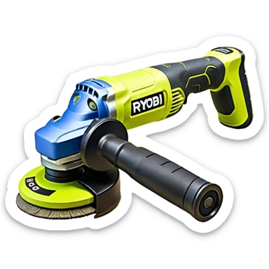 Ryobi One+18V 4-1/2" Angle Grinder PCL445B  sticker