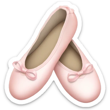 Pale pink ballet shoes sticker