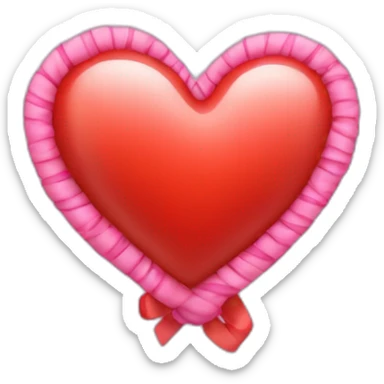Heart with ribbion sticker