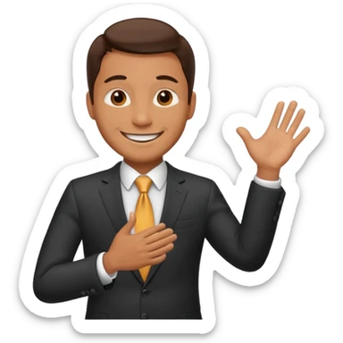 acquaintances approached, he stood, shook hands, and was easy with all of them, jovial and joking, moving between French, English, and Spanish. sticker