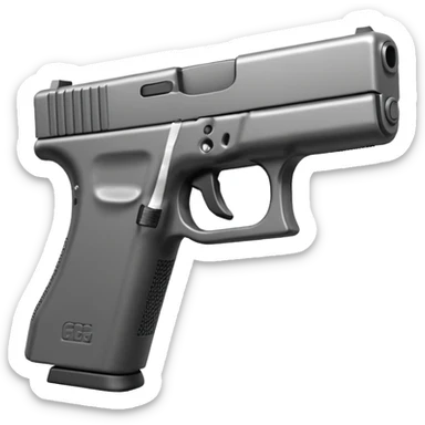 The famous Glock it emogi sticker