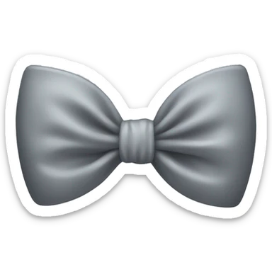 Grey bow  sticker