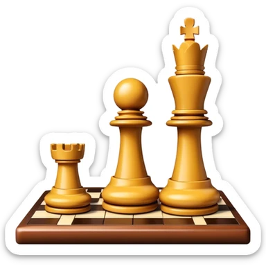 breaking dawn chess piece on chess square sticker
