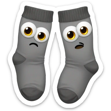 socks with eyes sticker
