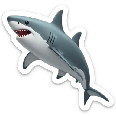 Un tapis volant avec un requin sticker
