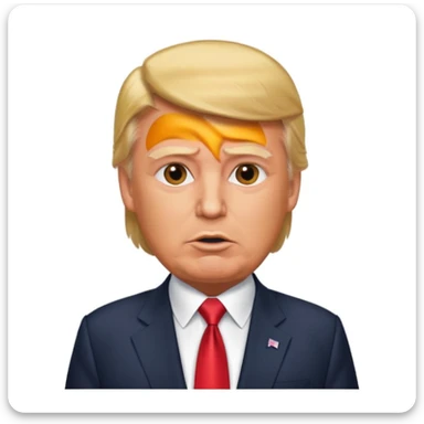 Donald Trump speaking at a rally sticker