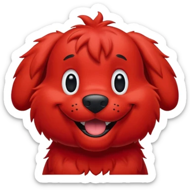 Clifford the big red dog sticker emoji sticker