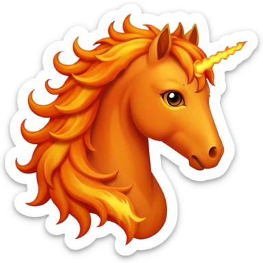 fire horse sticker