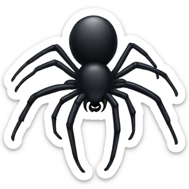 Black Spider  sticker