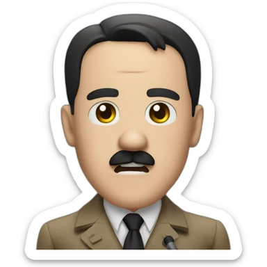 Hitler at karaoke sticker