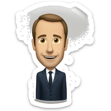 Macron choqué  sticker