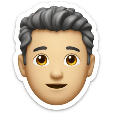 Homme avec grosse calvitie sticker