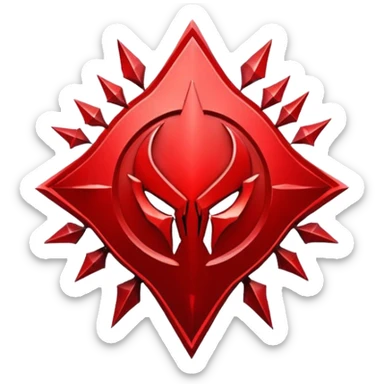 chaos shards legion red emblem sticker