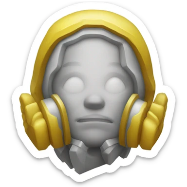 halo (no person just a yellow halo) sticker