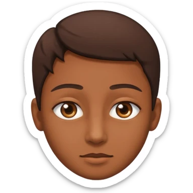 Piel morena, y ojos más achinados sticker
