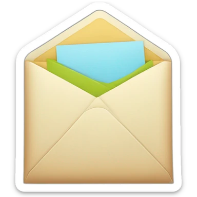 Cute envelope sticker