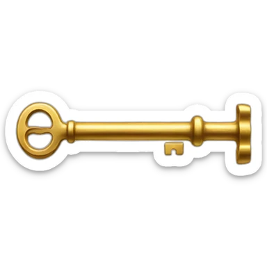 one old gold key sticker