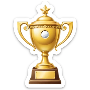golf club championship trophy sticker
