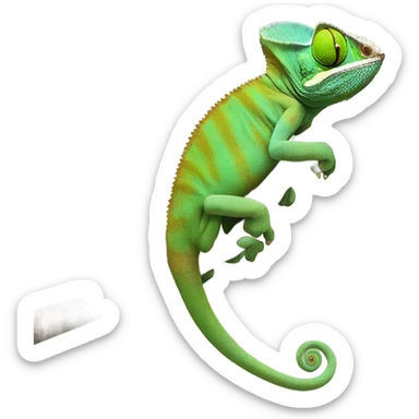 veiled chameleon  sticker